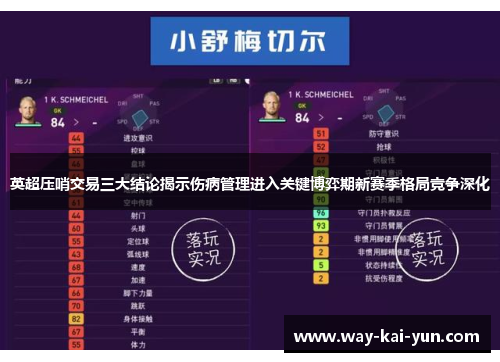 英超压哨交易三大结论揭示伤病管理进入关键博弈期新赛季格局竞争深化 英超压哨交易三大结论揭示伤病管理进入关键博弈期新赛季格局竞争深化